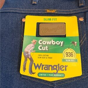 Wrangler Men's Slim Fit Cowboy Cut Jeans - Dark Blue